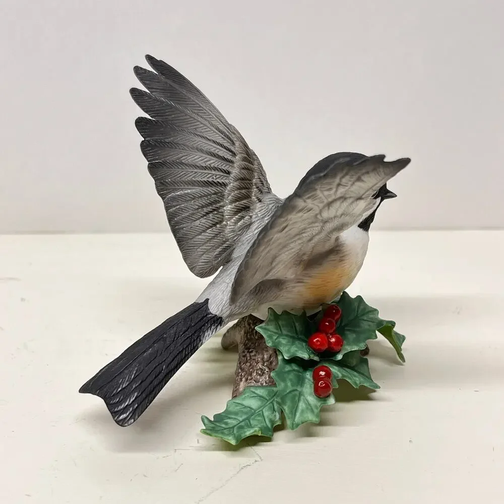Lenox Chickadee Garden Birds Porcelain Figurine